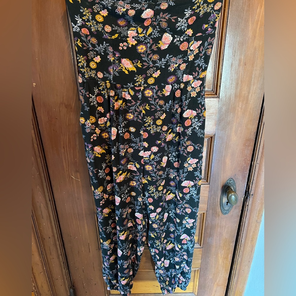 Target strapless green jumpsuit